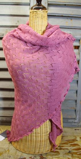 Preview: Dreiecktuch Susi Cassis von Invero, Merinowolle